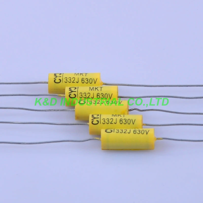 Винтажный радиотрубчатый полимерный пленочный конденсатор Axial 0 0033 мкФ 332 630V для