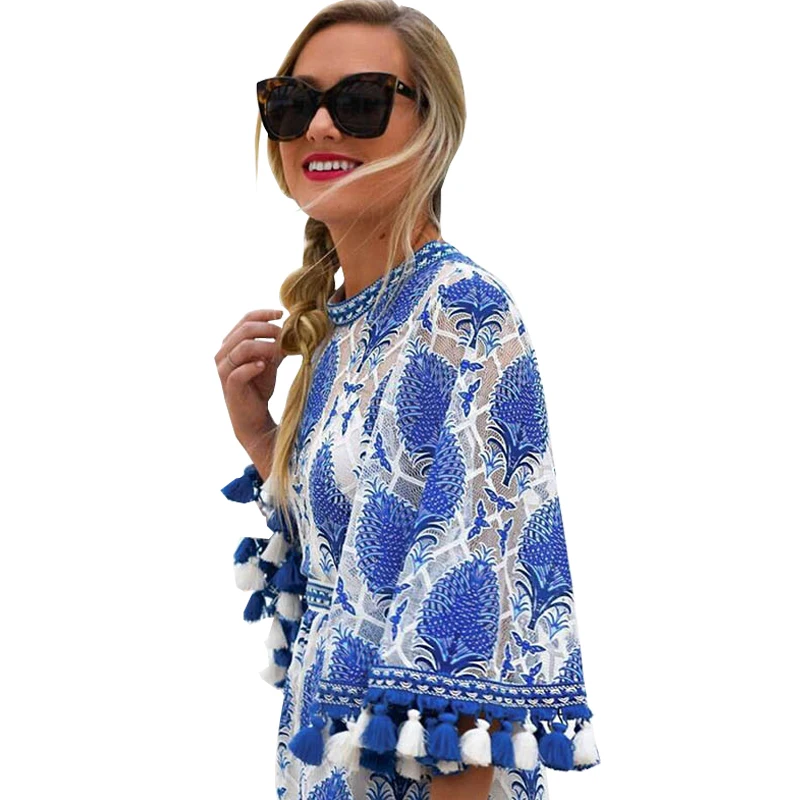 Ruiyige Лето 2017 Для женщин Boho комбинезон комбинезоны Вышивка крючком Кружево