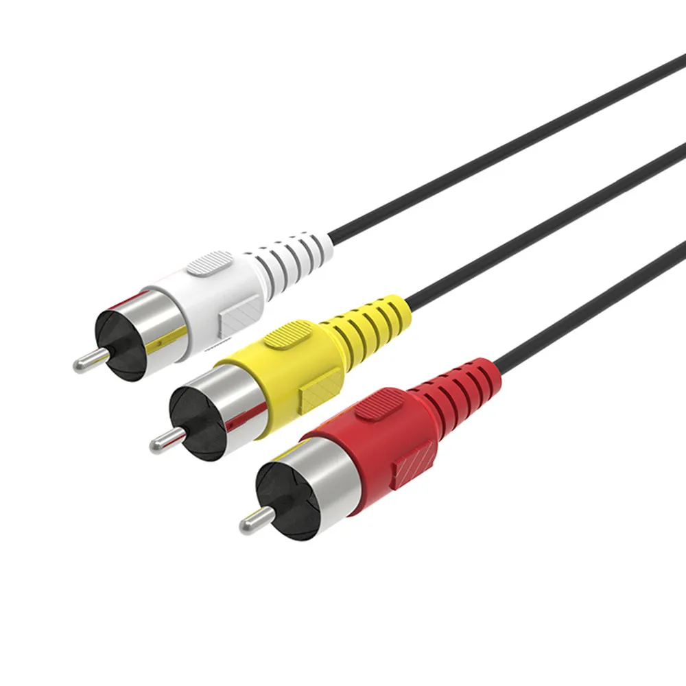 Композитный Аудио Видео AV кабель адаптер 5 футов 1 м тройной RCA до 3 RCA|Кабели VGA| |