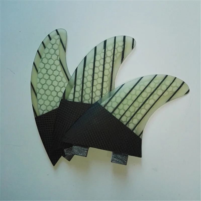 M-G5 Micfin quillas surf вафельная fcs плавники стекловолокна досок для серфинга плавники три ребра размер M-G5 - Цвет: G5