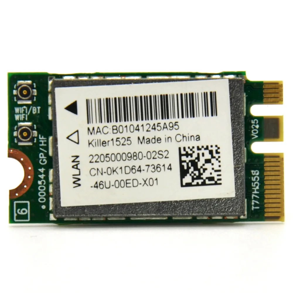 WoWoLink Killer 1525 802.11ac 867 Мбит/с беспроводной AC1525 + Bluetooth 4 0 M.2 NGFF E/A ключ мини Wi-Fi сетевая