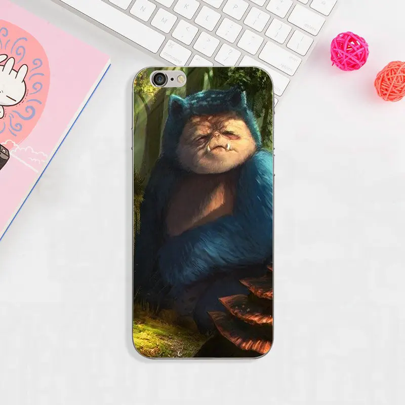 Мультфильм Snorlax Pokemons Мягкие силиконовые чехлы на мобильный телефон из ТПУ для iPhone