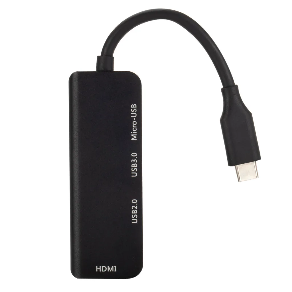 Адаптер CARPRIE Tpye C на Micro USB 3 0 2 HDMI разветвитель Thunderbolt 4 портов совместимый с MacBook Pro