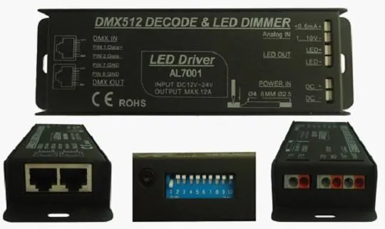 Бесплатная доставка постоянная Напряжение DMX512 &amp 0 10В дали затемняя драйвер 1