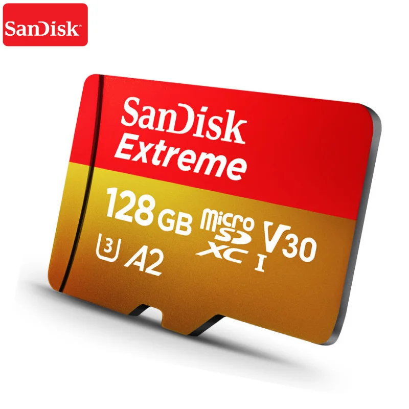 100% карта памяти Micro SD Extreme 128 ГБ Тf SDXC UHS-I U3 читать Скорость до 160 МБ/с. HD 3D 4 K видео |