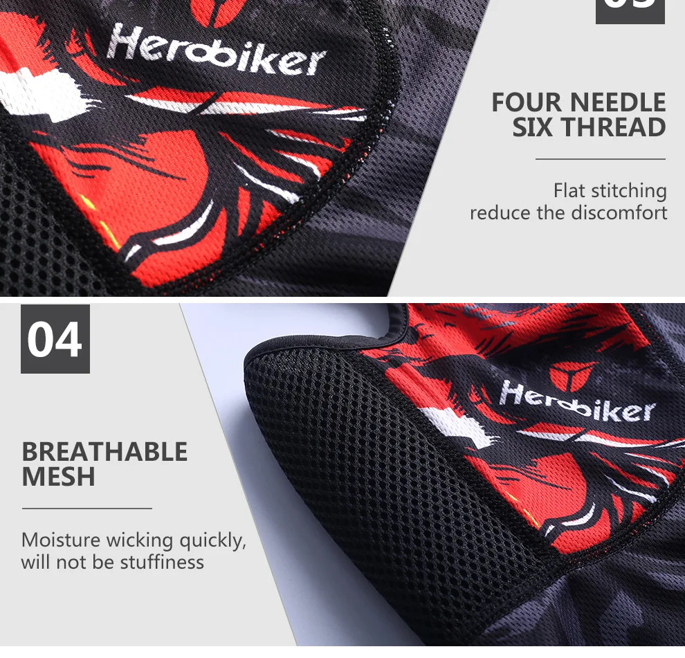 HEROBIKER мотоциклетная маска Балаклава маска для лица мото маска летний Тактический шлем Лыжный Велоспорт мотоциклетная Маска Тушь мото