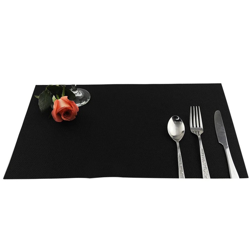 Washable PVC Placemat Insulation Table Mat Protector Non-slip Bowl Pad Coaster Western placemat anti-oil anti-scalding | Дом и сад