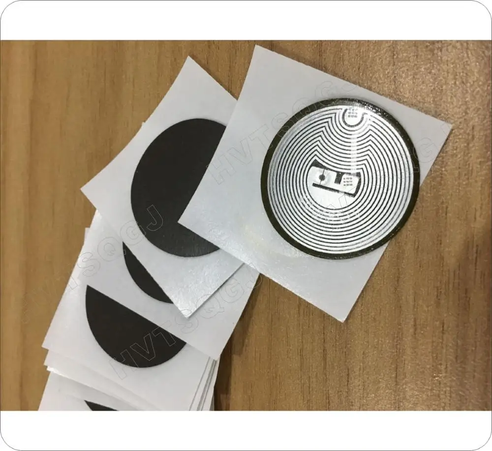20 наклеек NFC RFID защита от металлических элементов 13 56 МГц диаметр 30 мм бесплатная