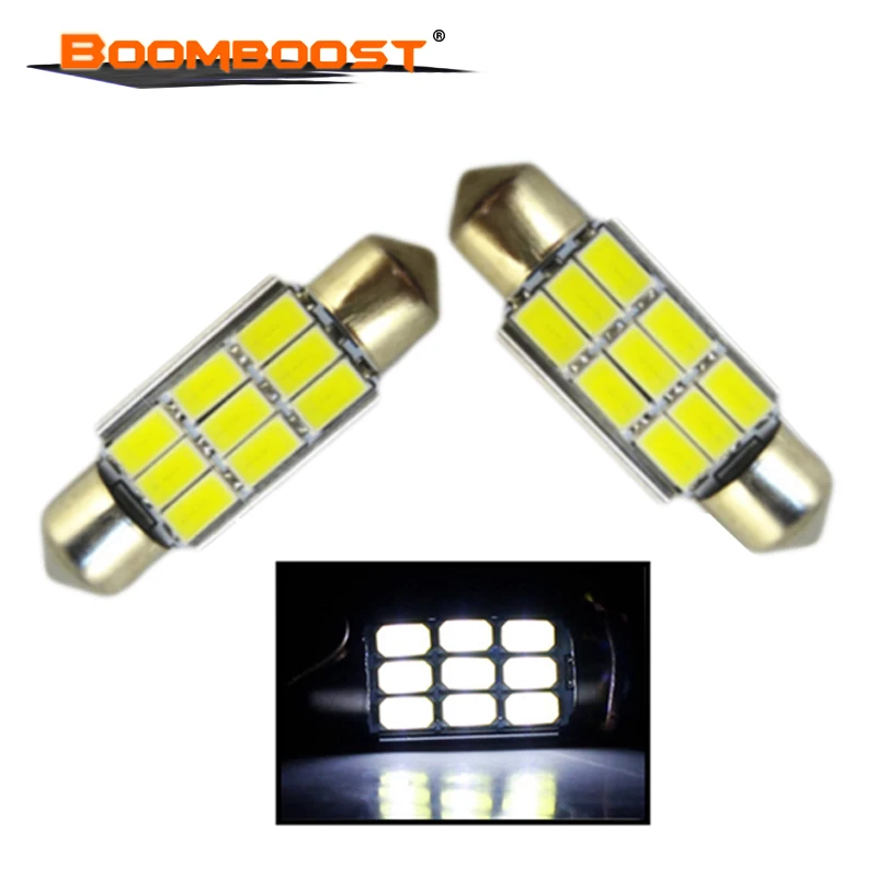 

2Pcs 41MM 9SMD 5630 5730 car LED Light Festoon Dome Wedge Light Car Lamp DC12V Best Selling New Arrival 3W