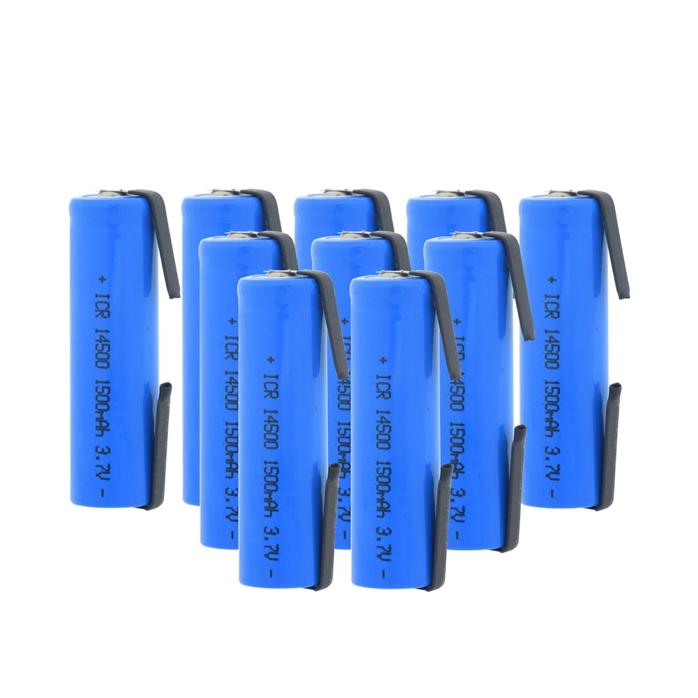 ICR 14500 литиевая батарея 3 7 V 1500mAh Электронная сигарета перезаряжаемые батареи