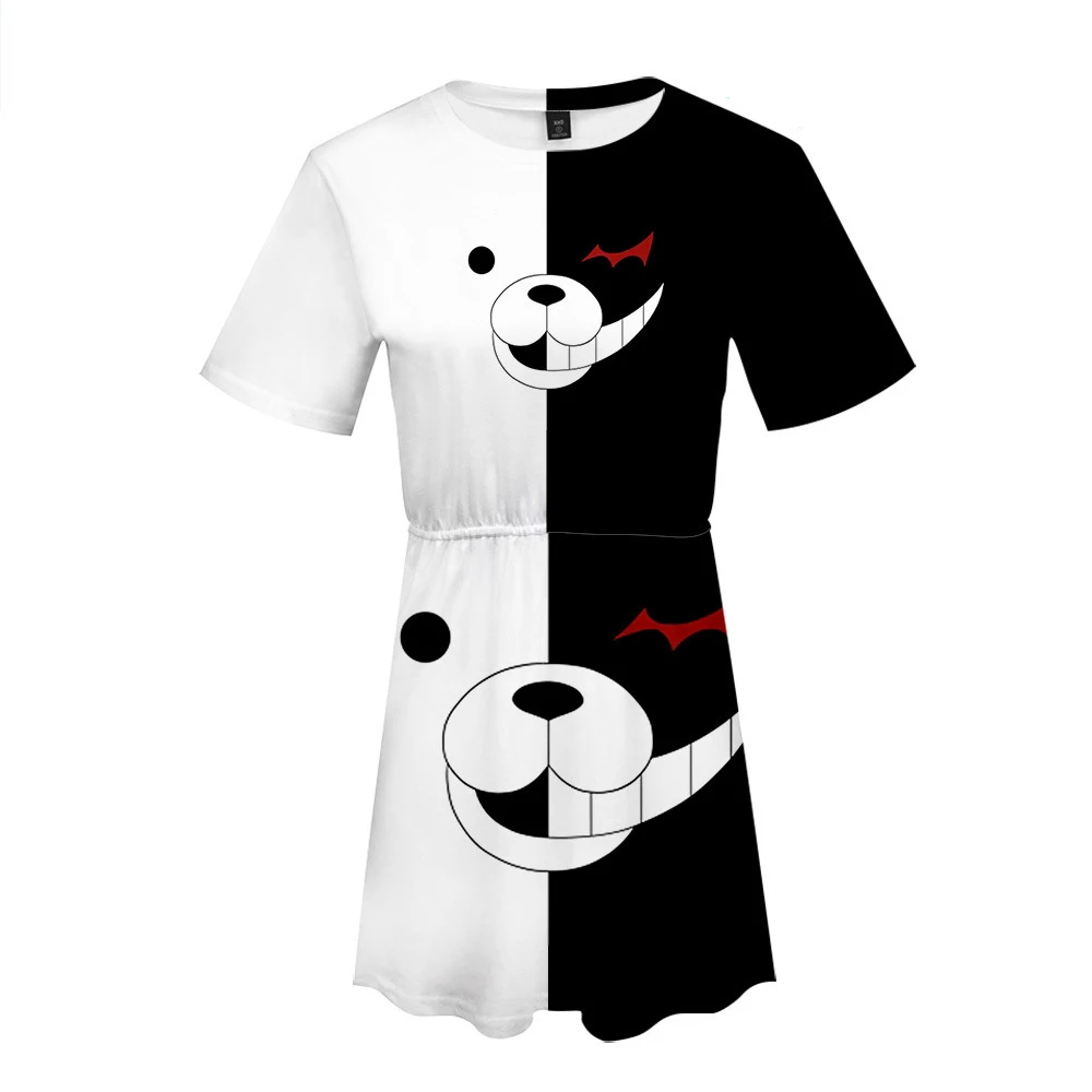 Женское моно платье с коротким рукавом Dangan Ronpa Danganronpa костюм для косплея унисекс в