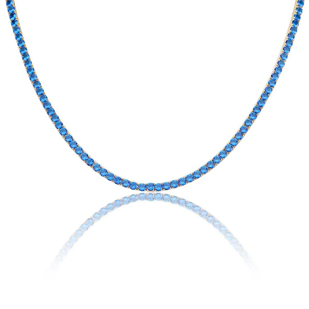 4 мм * 18 дюймов 22 Iced Out Для мужчин Bling Медь теннис цепи хип-хоп Micro Pave Heart стрелка