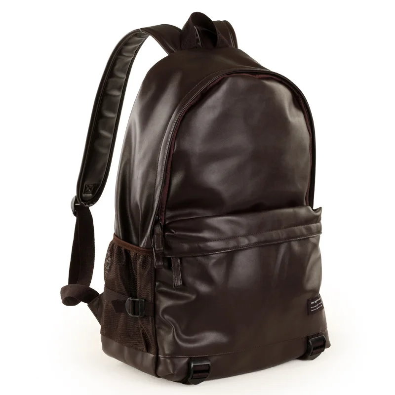 Мужской рюкзак большой кожаный для путешествий Студенческая школьная сумка