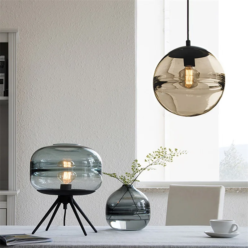 

Nordic Simple Electroplated Glass Chandelier Modern Bedroom Restaurant Studio Coffee Shop Light Fixtures Free Shipping
