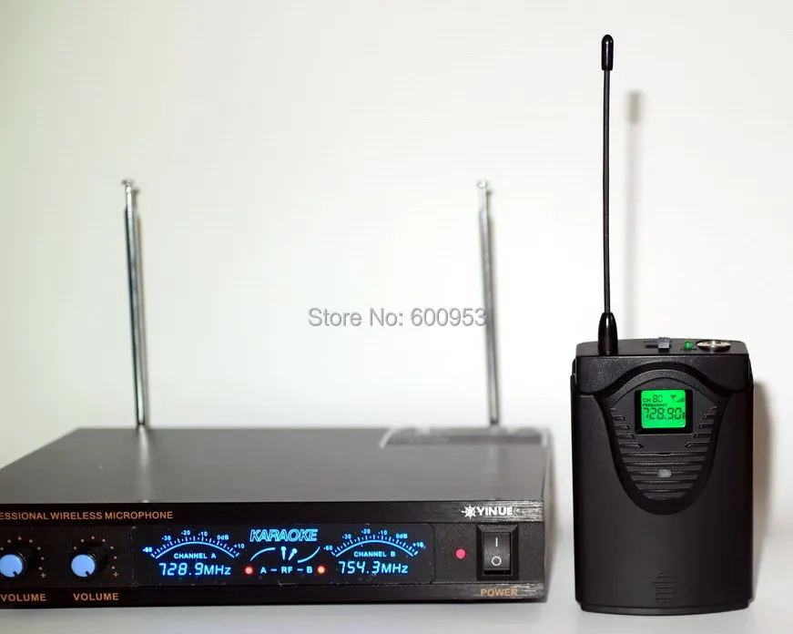 Двухканальный беспроводной петличный микрофон UHF с 2 микрофонами|microphone