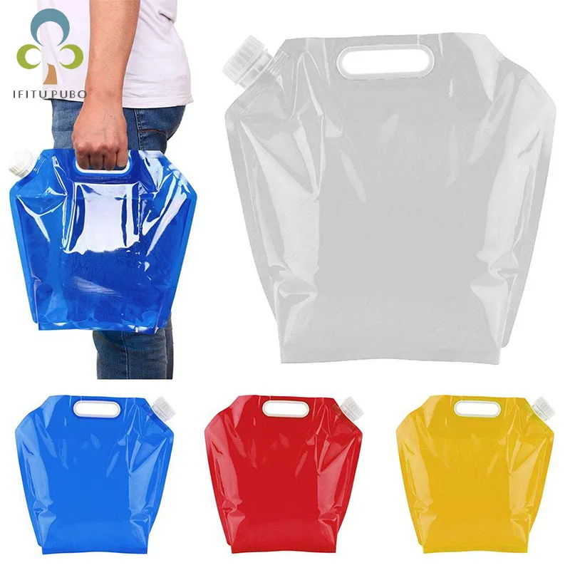 5L Portable Drinking Water bottle Outdoor Foldable Folding Collapsible bott Camping Hiking Picnic BBQ RQX | Дом и сад