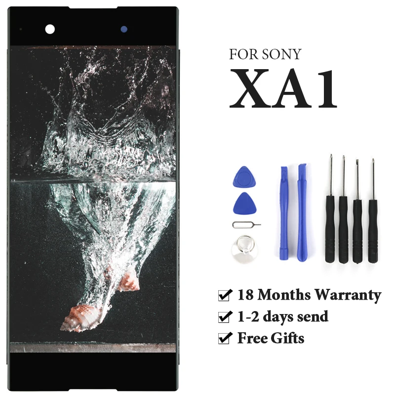 ЖК дисплей с сенсорным экраном и рамкой в сборе для Sony Xperia XA1 LCD G3116 G3121 G3112|Экраны