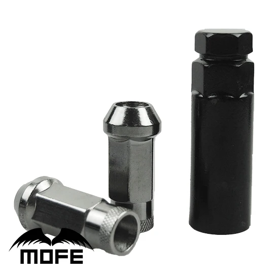 Mofe SR48 Сталь Titanium Колеса Гонки гайки Расширенный Open End 48 мм Гоночный Автомобиль M12 x