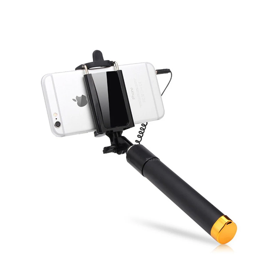 Раздвижной ручной монопод мини селфи Палка с зеркалом для телефона Samsung Iphone 5 6 6s 7