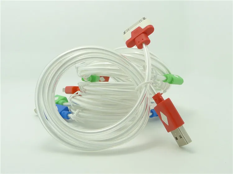 100 см улыбающееся лицо флэш-usb загрузки для iPhone4 4S Люминесценции синхронизации
