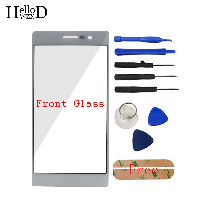 10 шт. Новая передняя панель дигитайзер сенсорный экран стекло для Huawei P7 Переднее