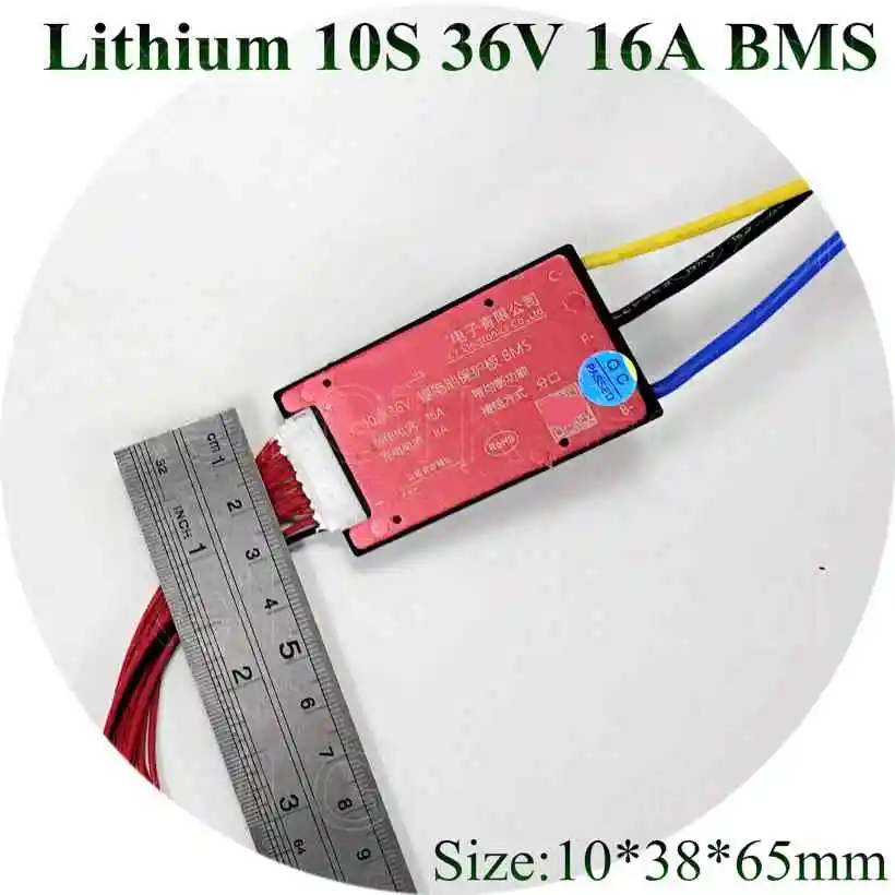 Высококачественный 10s1p E bike 10S 36V 15A 16A BMS Аккумулятор для 10Ah 12Ah 15Ah смартфона с