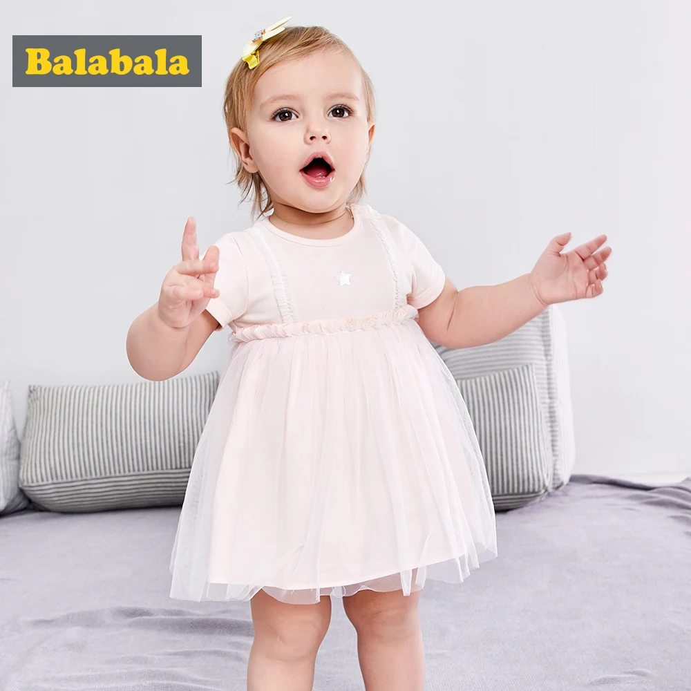 Balabala 2019 Милый Летний комбинезон для новорожденной девочки Боди малышей