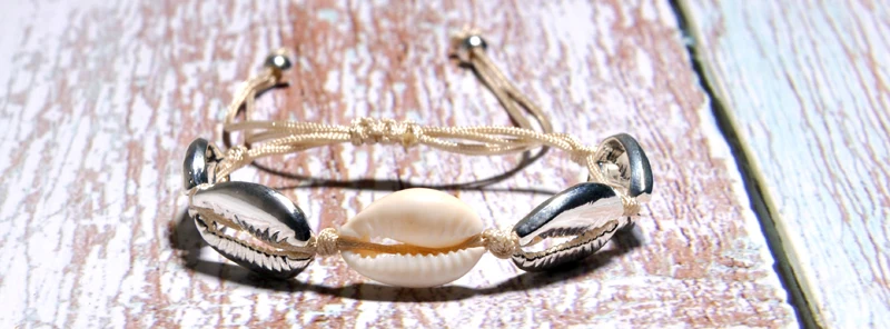 MOON GIRL Boho Puka Shell Bracelet for Women Fashion Cowrie Bohemian Friendship Summer Girl Charm Pulseras Femme Dropshipping