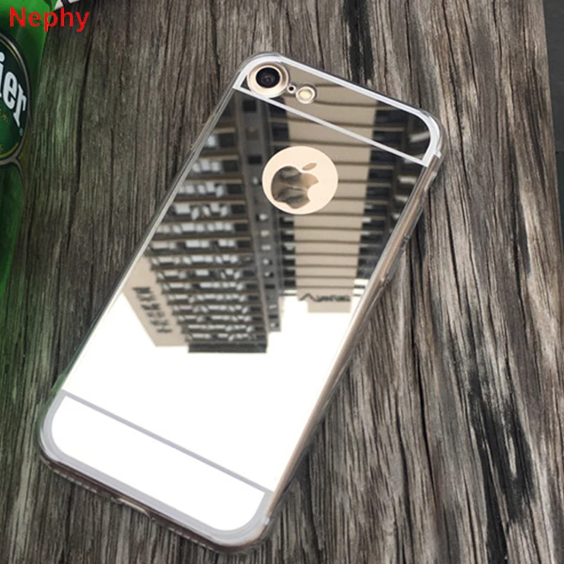 Силиконовый зеркальный чехол для сотового телефона iPhone 6 s S XS Max X 10 XR 8 7Plus 5 5S 5SE 6plus