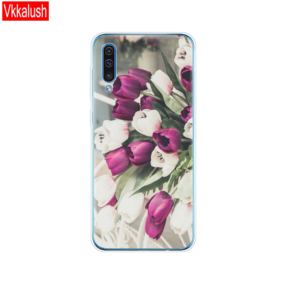 80004 Силиконовый прозрачный чехол для Samsung Galaxy A50, чехол для телефона Samsung a50 A505 A505F SM-A505F, мягкий чехол 6,4 - Цвет: 80004
