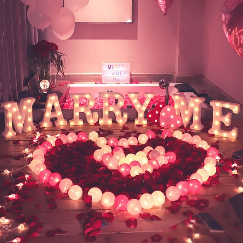 Предложенный реквизит с буквенным фонарем I LOVE YOU дистанционное управление