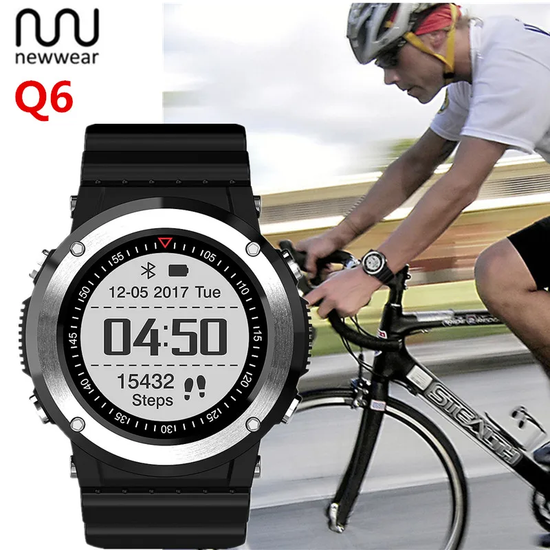 NEWWEAR Q6 gps Смарт часы компас монитор сердечного ритма спортивный режим фитнес