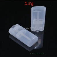 20pcs 15g clear empty flat lipstick tube whiteblack lip balm tube refillable perfume deodorant tubes with free shipping bp01