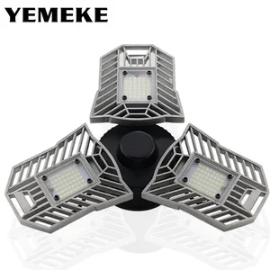 Светодиодный Майнинг-светильник E27, 60 Вт, 6000Lm, высокая интенсивность, SMD2835, для парковки в помещении, на промышленном складе, светодиодный