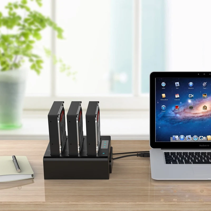 

ORICO 3-Bay USB 3.0 HDD Dock Station for 2.5 3.5 inch SATA Hard Drive HDD Support Clone With 12V5A Power Adapter Support 18TB