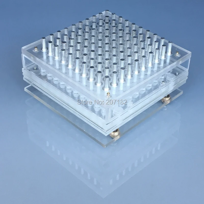 Новинка! 100 отверстия 000 # 00 0 1 2 3 #4 #5 разъемная застежка молния Plexigalss машина для