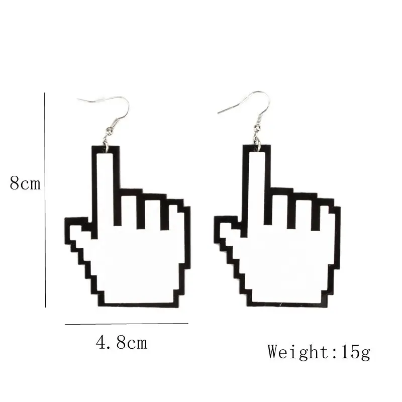 Акриловые белые серьги-подвески для женщин модные массивные украшения в стиле