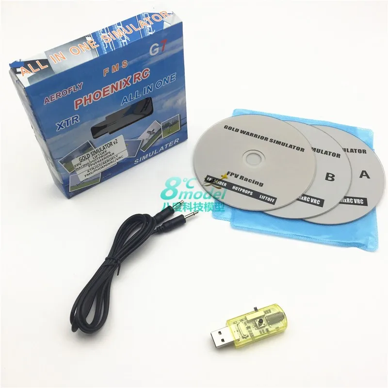 22 в 1 RC симулятор 22 в 1 Симулятор кабель Поддержка Realflight G7 Phoenix 5,0 AEROFLY FMS серии