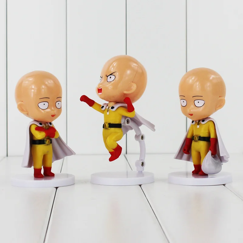 3 шт./лот Аниме One Punch Man САЙТАМА сенсей ПВХ экшн фигурка модель коллекционные