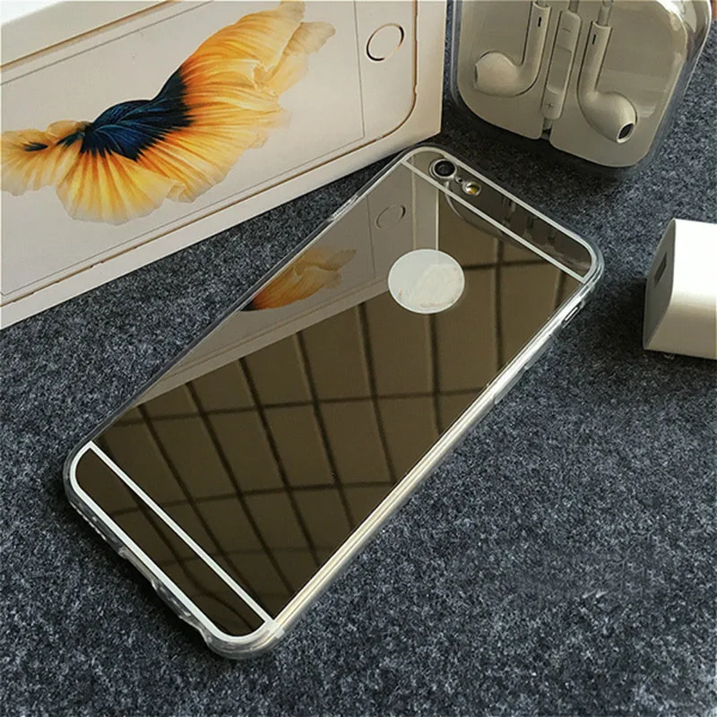 Зеркальный протектор для мобильных телефонов Shell Apple iPhone 7 Plus 1 шт./лот Мягкий ТПУ