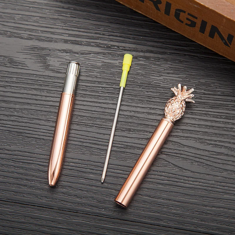 Ручка под розовое золото 1 0 мм металлическая шариковая ручка новая странная