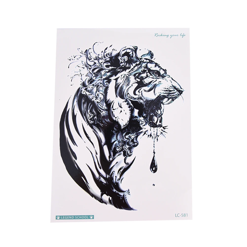 1 лист водостойких татуировок Тигр сделай сам художественные татуировки