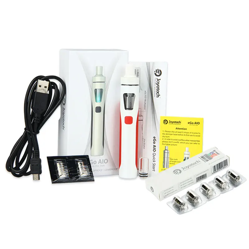 Electronic Cigarette Joyetech eGo AIO 1500mAh All In one Kit 2ml with BF coil Silicone Case Cover 100% Original | Электроника