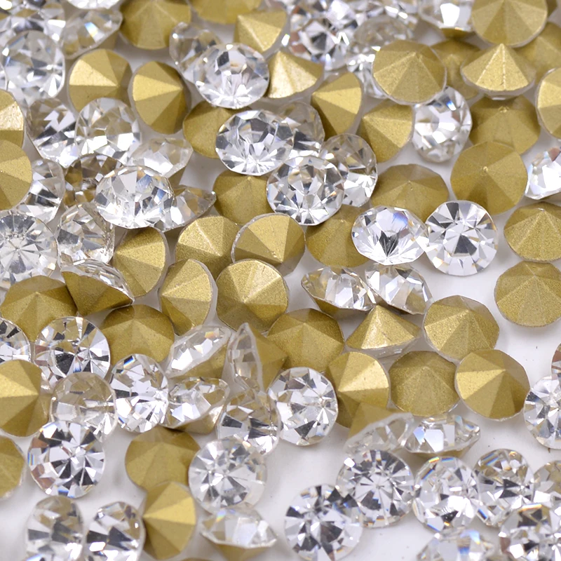 SS22 заостренные прозрачные кристаллы стеклянные стразы кабошоны страз чатон