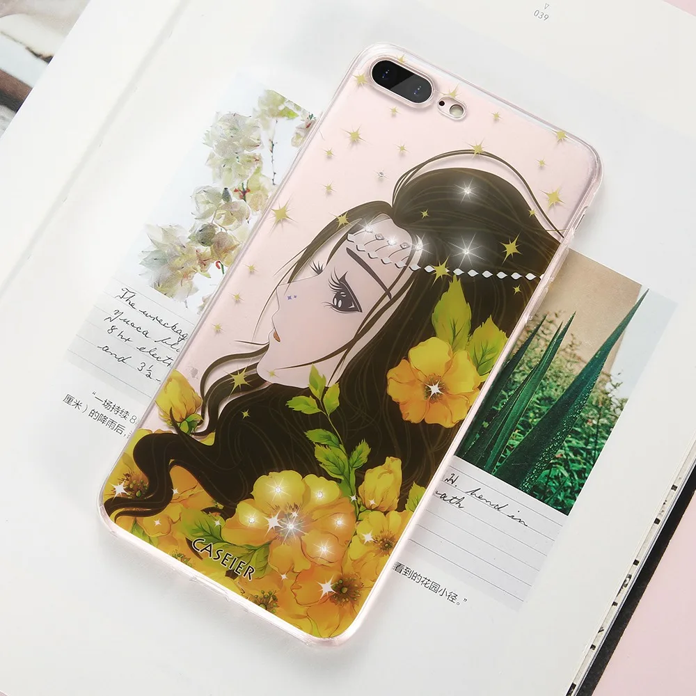 Чехол Caseier Girly Cute Unicorn Для iPhone 6 S блестящий мягкий чехол со стразами и фламинго для