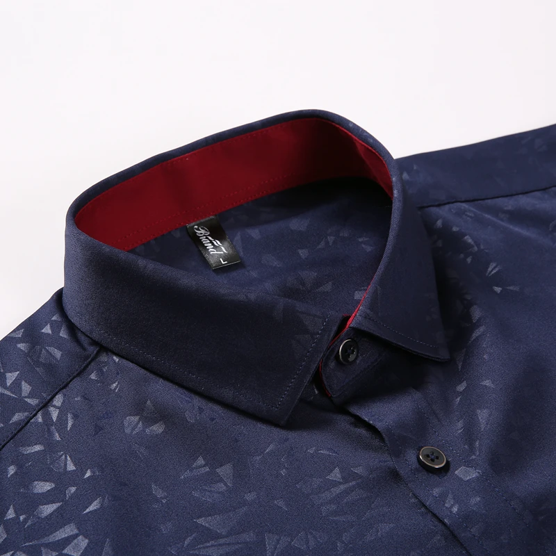Dudalina, мужская рубашка, Camisa Social Masculina, жаккард, вышивка логотипа, длинный рукав, Бизнес Стиль, повседневные рубашки для мужчин, известный бренд
