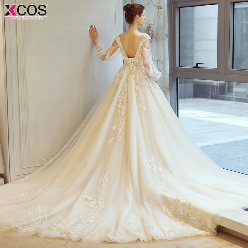 Пикантные Свадебные платья 2018 Vestidos de novia V шеи часовня Поезд с открытой спиной