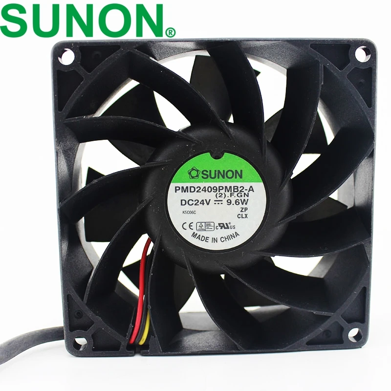 3 проводных конвертера охлаждающих вентиляторов для SUNON, 9038, 90*90*38 мм, 90 мм, 24 В постоянного тока, 9,6 Вт, 1 шт.