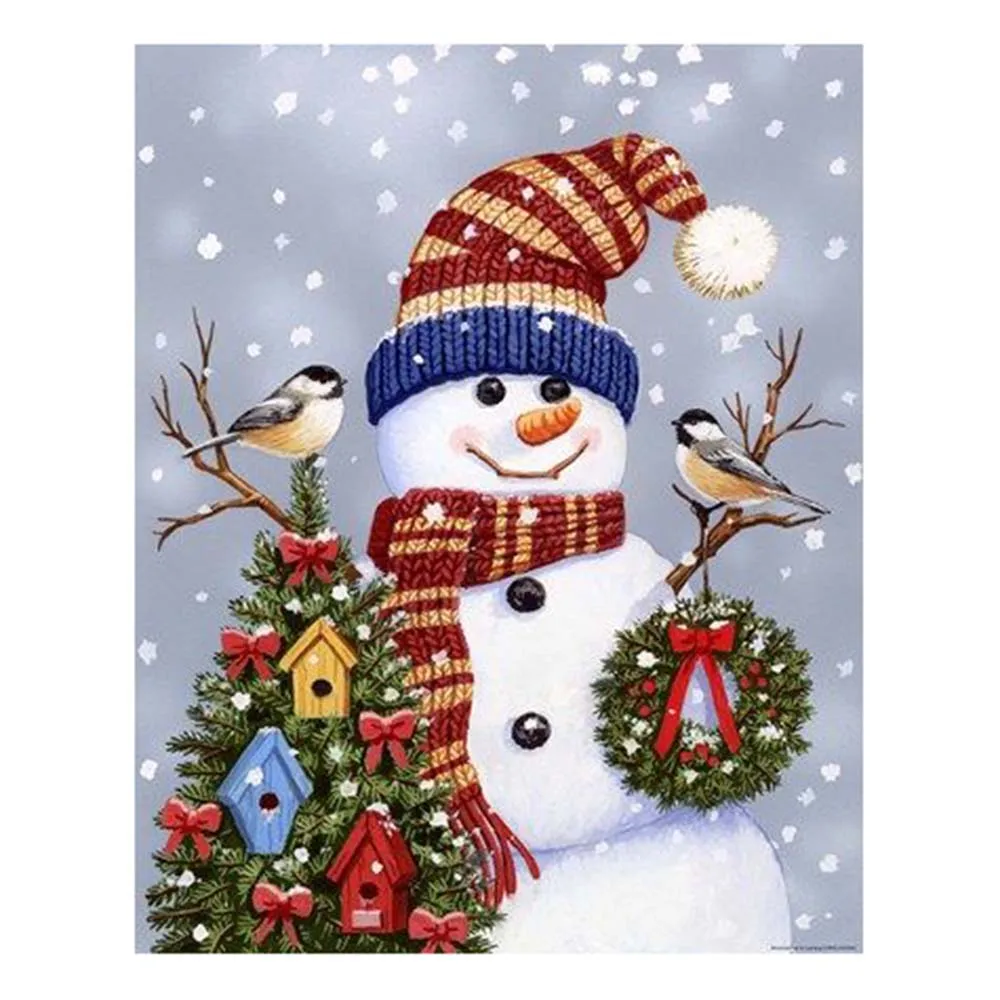 

Полноразмерная/круглая Алмазная 5D картина Dpsprue «сделай сам», вышивка крестиком, Рождественский Снеговик, алмазная 3D вышивка, мозаика, домашний декор, подарок