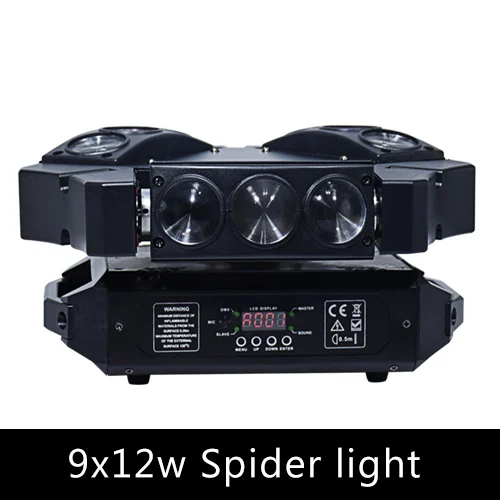 9x12w Spider light Мини-штатив-свет 9x12 w переносное потолочное освещение вечерние свет dmx512 светодиодные диско шар сценическое освещение - Цвет: 9x12w Spider light